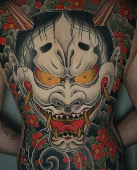 Tattoos - Traditional Japanese Hanja Mask - 144804